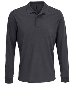 3983 Unisex Long Sleeve Polo Shirt