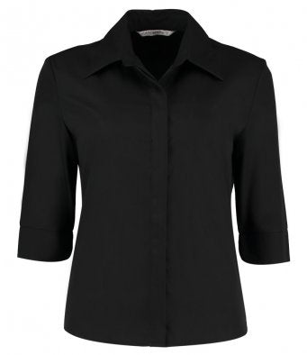 Ladies 3/4 Sleeve Tailored Continental Shirt