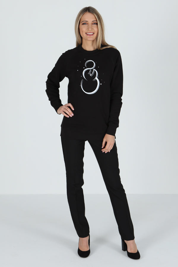 Sweatshirt - Festive Snowman Print